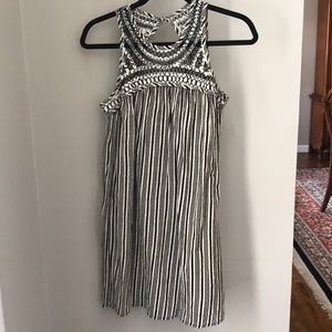Ecotourism trapeze striped dress